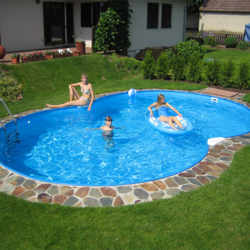Achtformpool Family 525x320x120cm Future Pool Set Premium