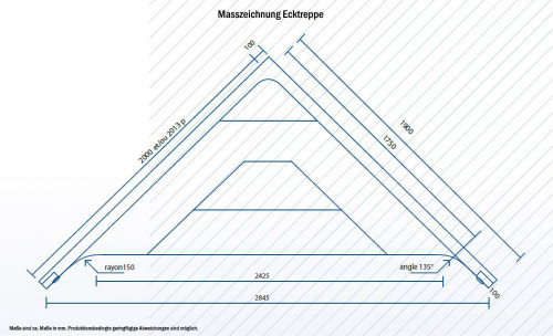 Styroporpool 600x350x150cm Set mit Ecktreppe