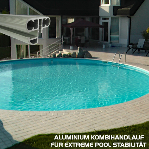 Future Pool Rundbecken Fun Ø 400x150cm Set Alu Line