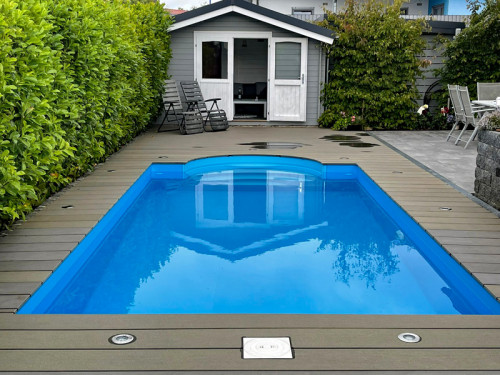 Styroporpool XL 1000x450x150cm Set mit Treppe Rom