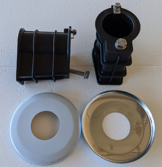 Einbauhülsen für Poolleiter mit 43mm Holmen