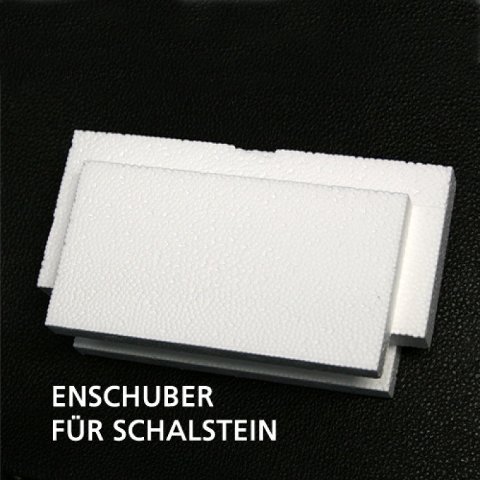 Styroporstein Endschuber