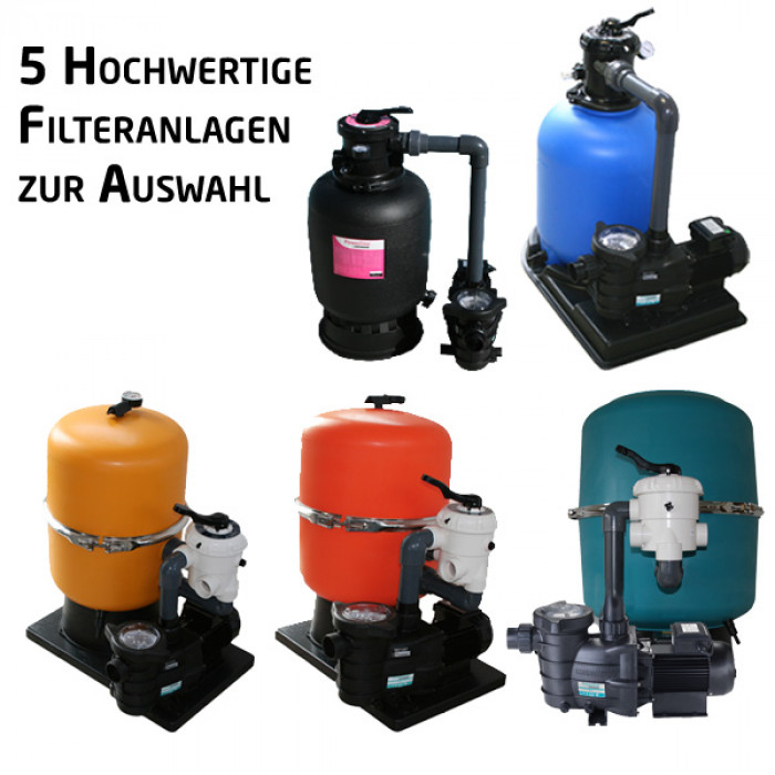 Styroporpool 500x350x150cm Set mit Leiter