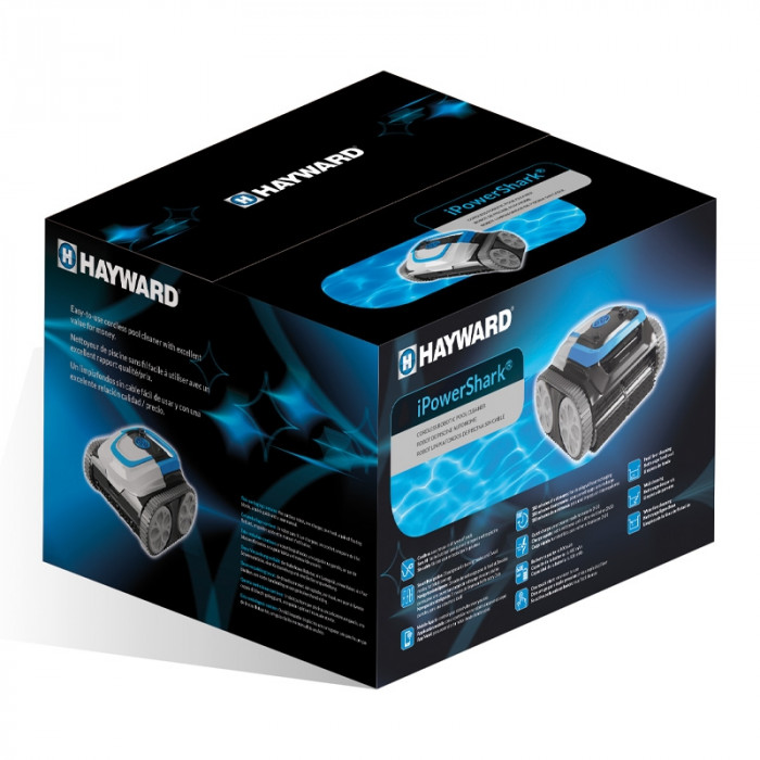 Hayward iPowerShark kabelloser Poolroboter für Boden + Wandreinigung