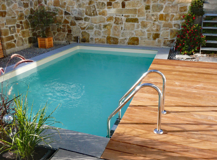 Styroporpool 700x350x125cm Set mit Leiter