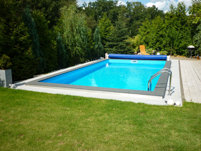 Styroporpool XL 1000x450x150cm Set mit Leiter