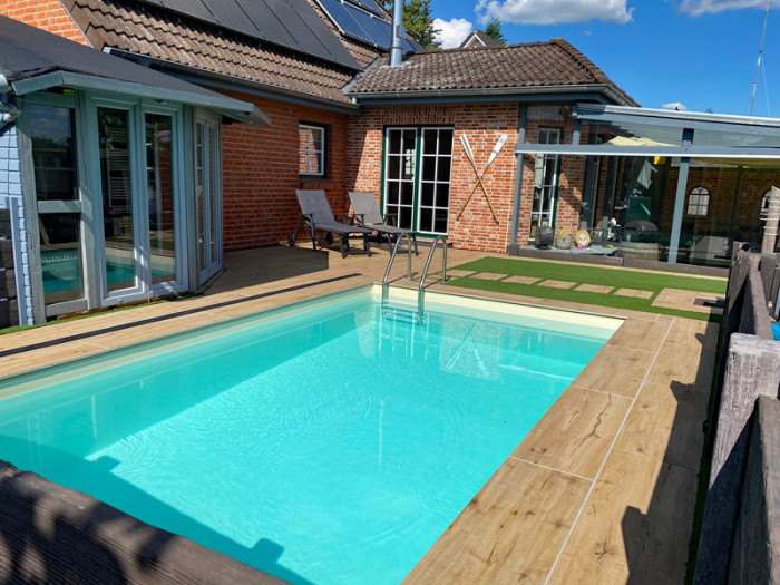 Styroporpool 800x500x150cm Set mit Leiter